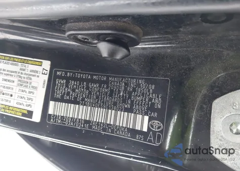 2009 Toyota Corolla Le from USA, damaged, VIN 2T1BU40E59C138023